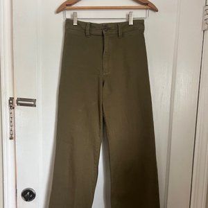 Gap Green Wide Leg High Rise Size -0